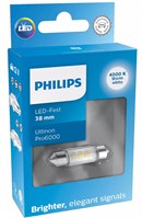 Philips LED Ultinon Pro6000 SI C10W 38mm (Festoon) 4000K (1 stk)